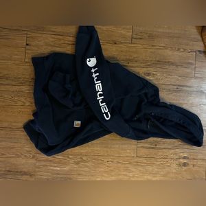 Men’s Navy Carhartt hoodie. Size medium loose fit